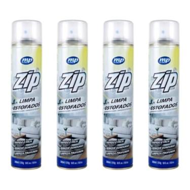 Imagem de Kit 4 Spray Limpa Estofados ZIP My Place, 300ml, Limpeza Profunda para Tecidos e Estofados, Remove Gorduras