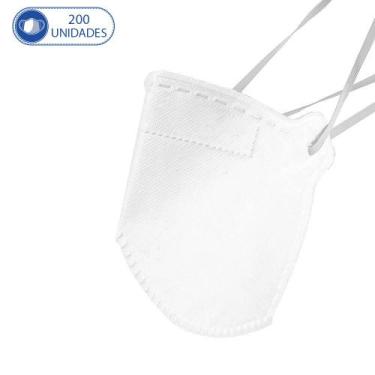 Imagem de Máscaras Descartáveis 200UN M.F.Q PFF2S Clipe p Nariz Branca - MFQ