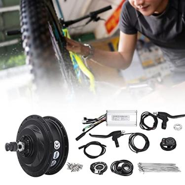 Imagem de Kit de Conversão para Bicicletas Elétricas 36V 500W, Motor do Cubo da Roda Dianteira Com Medidor de Exibição KT-900S Alavanca do Freio Sensor de Assistência de Velocidade (Raios