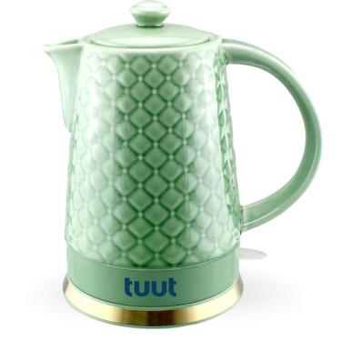 Imagem de Chaleira Elétrica de Porcelana Elegance 1,5L, Verde, 127v