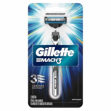 Imagem de Aparelho de Barbear Gillette Mach3 1 Unidade