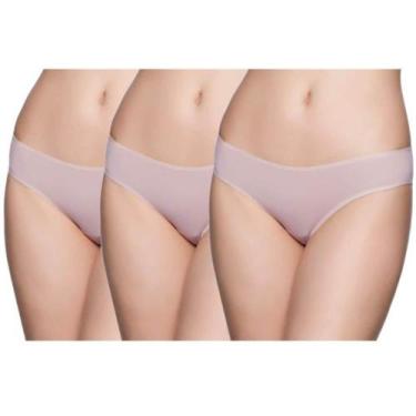Imagem de Kit 3 Calcinhas de Algodão Liz 50331 Blush, Blush, GG