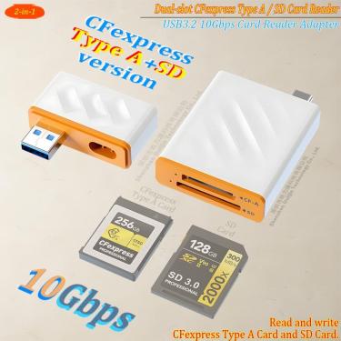 Imagem de Leitor de cartão portátil Uogic de dois slots CFexpress Tipo A&B/SD USB 3.2 10Gbps