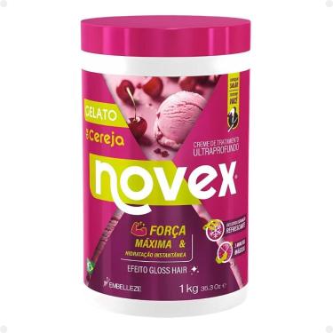 Imagem de Creme de Tratamento Novex Gelato de Cereja Força e Hidratação 1kg