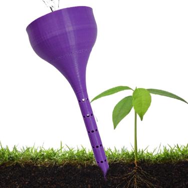 Imagem de Espigões de água para plantas - funis de irrigação de raízes para flores - Funis de irrigação de raiz ajustáveis para gramado, cacto, vegetal, canteiro elevado, berçário, estufa, flores