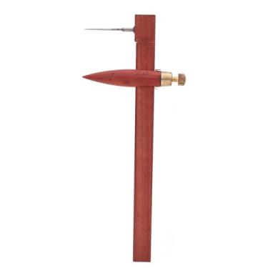 Imagem de Argila Cutther Régua Madeira Aço inoxidável Cerâmica Ferramenta de calibre de círculo de círculos de círculo para artistas e entusiastas criando projetos de lama de cerâmica de