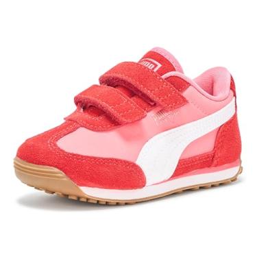 Imagem de PUMA Tênis infantil unissex Easy Rider Hook and Loop (infantil), Rosa mágica/vermelho para todos os tempos/branco PUMA, 18