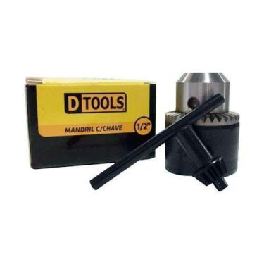 Imagem de Mandril Com Chave 1/2'' Para Brocas De 1,5mm A 13mm - Ideal Para Madei