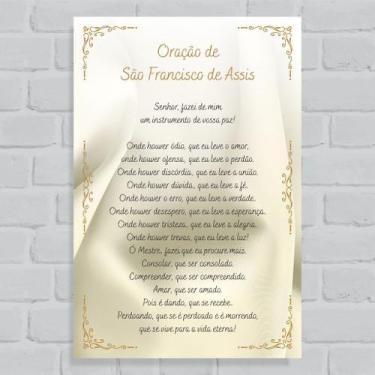 Imagem de Quadro Decorativo São Francisco de Assis - Arte Aqui, 15x20cm