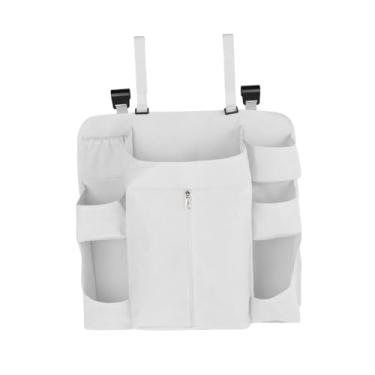 Imagem de Esquirla Organizador de fraldas suspenso para trocador, berço, cercadinho multifuncional, itens essenciais para bebês, empilhador de fraldas suspenso, para, Cinza