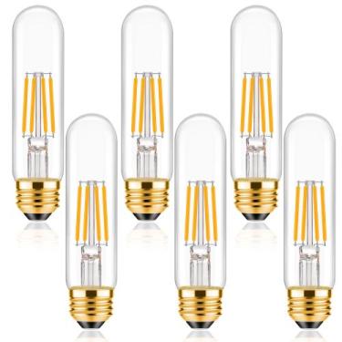 Imagem de Lâmpadas ToBeGreat T30 4W 40W E26 Tubulares T10 LED 2700K 6pk
