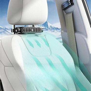 Imagem de Ventilador De Banco para Carro Dianteiro Ar De Resfriamento 3 Velocidades USB Ajustável