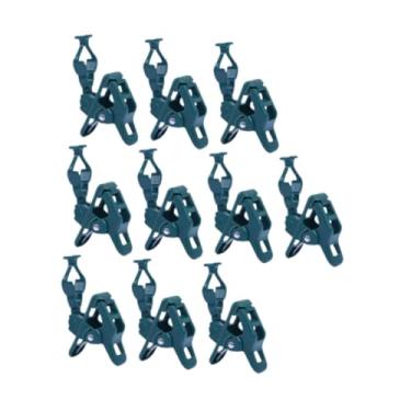 Imagem de Fenteer 10 peças de clipes de mola para luzes de Natal à prova de intempéries para base E12 E17, clipes rápidos de fácil instalação para telhas de calha