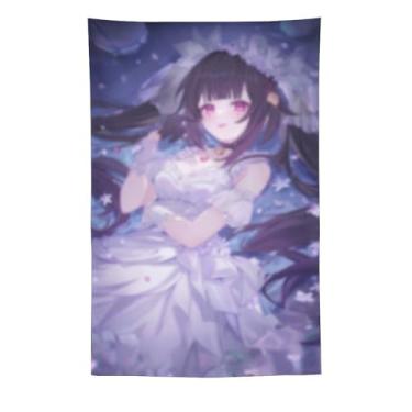 Imagem de LIEGBMEU Sexy Bikini Hot Anime Girl Tapeçaria 152.4 cm x 228.6 cm Interior Exterior Wall Quilt Art Decoração de Tapeçaria Caprichosa, AF428