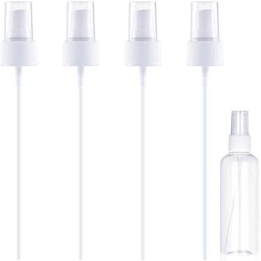 Imagem de Alpinleux 4 peças de tampa de garrafa de spray, substituição de bicos de pulverizador, bomba de pulverizador de névoa fina de plástico para óleo essencial, soluções de limpeza (tamanho da tampa 24/410