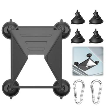 Imagem de Suporte Starlink para mini ventosa de carro, com suporte de ventosa forte de silicone para janelas e tetos solares de carro, design garante sinal de satélite estável para trailers, barcos e viagens