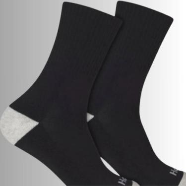 Imagem de Par de Meia Sport Cano Longo Atoalhada Cinza/Preta Hoahi - Altomax, 39