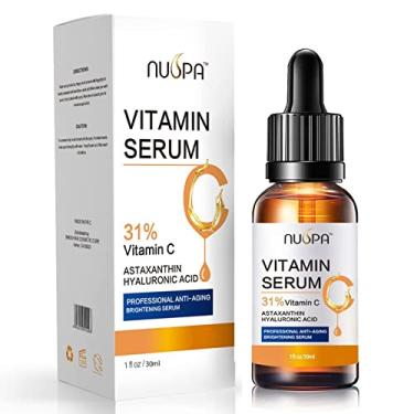 Imagem de Sérum de vitamina C orgânica para o rosto, 31% de vitamina C, soro facial antienvelhecimento, reduz manchas de idade, manchas escuras no rosto, danos causados pelo sol, séruns faciais clareadores da
