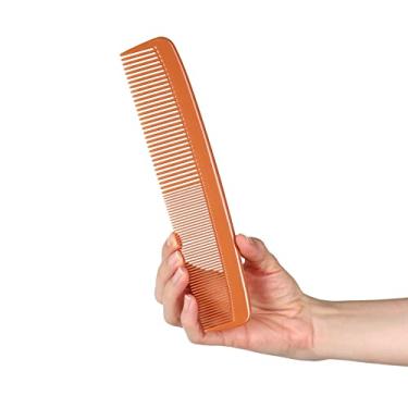 Imagem de Styling Gear Pente de dentes largos #303 Penteador de cabelo para mulheres, homens, cabeleireiros, pente de cabelo, pente de dentes largos, pentes finos para tosar dentes. 1 peça (bronzeado)