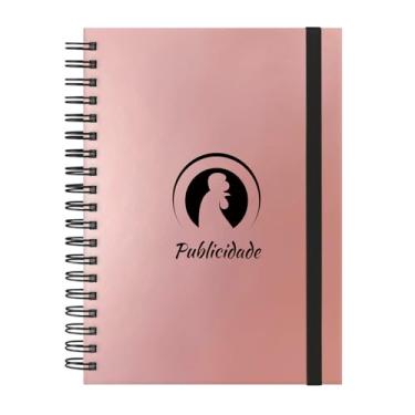 Imagem de Caderno Colegial Plus 12 Matérias Profissões Publicidade (Rosê Gold)