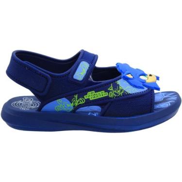 Imagem de Sandália Papete Grendene Kids Ouriço Rush Menino, Azul, 25