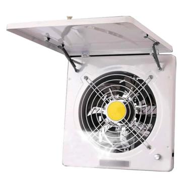 Imagem de White,100W parede montada cozinha exaustor de exaustão, 10 polegadas janela exaustão de fumaça, portátil com ventilação de tampa para lavanderia de banheiro, shopping center e escritório