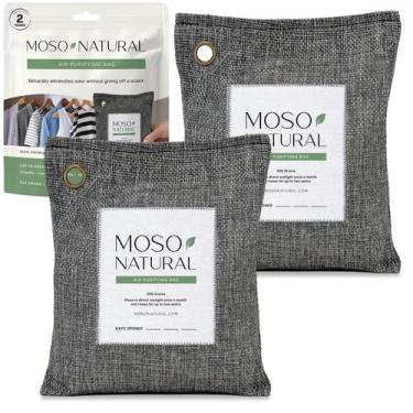 Imagem de Bolsa purificadora de ar Moso Natural 200g (pacote com 2) de carvão ve