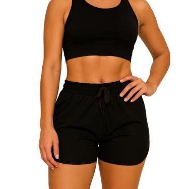 Imagem de Shorts Feminino Dry fit Tactel com Elastano versatilidade para Academi