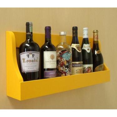 Imagem de Prateleira Adega Suporte Para Vinhos E Bebidas Amarelo Laca - FORMALIV