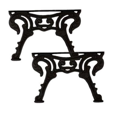 Imagem de Par Pé De Mesa Base Tamanduá Em Ferro Fundido 54X37Cm - FUNDIÇAO SAO C