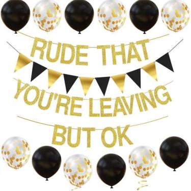 Imagem de Conjunto de decorações de festa de despedida para ADULLPONY Rude que v