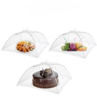 Imagem de Protetor de Tela Grande Dobrável para Alimentos, Frutas, Bolos, Mosquiteiro, Galinheiro e Janela - Tampa Protetora com Tela de Proteção Anti-Mos(KIT3)