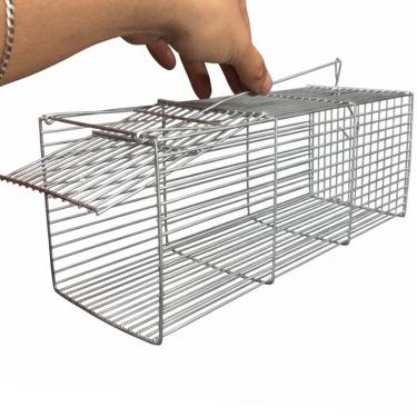 Imagem de Ratoeira Armadilha Pegar Rato Grande Camundongo Gaiola 30cm Roedores Captura Eficiente Para Controle De Pragas Ambientes Internos E Externos