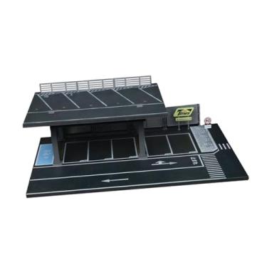 Imagem de TTETTZ Modelo de Carro em Escala 1/64, Exibição de Modelo de Veículo para Colecionáveis, Organizador de Armazenamento de Carro de Brinquedo Fundido, Cena de, Style B, Tamanho real