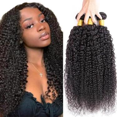 Imagem de Pacotes de cabelo DiexRlamx Kinky Curly 100% Brazilian Remy Hair
