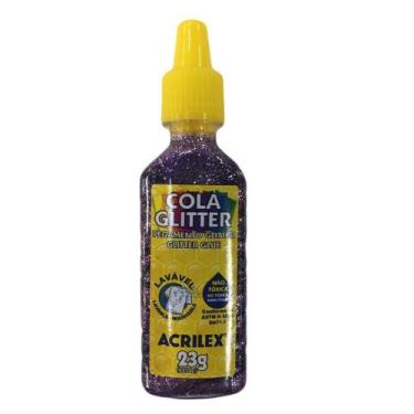 Imagem de Cola Glittler Acrilex 23g Lilas - ACRILEX - ESCOLAR