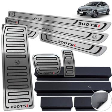 Imagem de Soleira Descanso Pedaleira Polo 200 Tsi 2018/2020 Preto BR