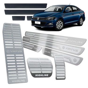 Imagem de Soleira Pedaleira Descanso Virtus Highline 18/20 Prata Relev