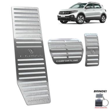 Imagem de Descanso + Pedaleira T-Cross Comfortline Gravação em Prata