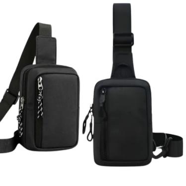 Imagem de Mini Bag Bolsa Transversal Tiracolo Pochete De Ombro Ant Furto Unisex Impermeável Resistente Zípe e Alça Ajustável