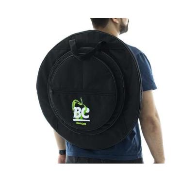 Imagem de Bag de Pratos Batera Clube BC Octogear Black para pratos até 22 com 3 