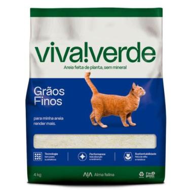Imagem de Areia Higiênica Viva Verde Grãos Finos 10 kg - PETFIVE