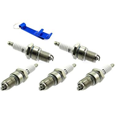Imagem de TC-Motor 5 peças de vela de ignição F7TC para GX120 GX160 GX200 GX240 GX270 GX340 GX390 gerador cortador de grama bomba de água Go Kart Mini bicicleta