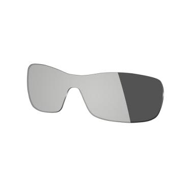 Imagem de Mryok Lentes de reposição UV400 para óculos de sol Oakley Antix OO9077, HD Polarized, proteção UV, resistente a impactos e ajuste perfeito - Cinza fotocromático anti luz azul