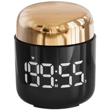 Imagem de Temporizador digital manual temporizador de contagem regressiva LED temporizador de cozinha temporizador de cozinha chuveiro estudo maquiagem cronômetro mestre (cor: preto)