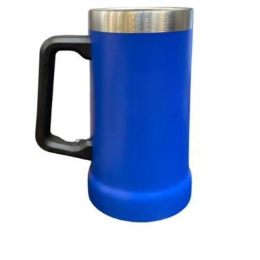 Imagem de Caneca Térmica Inox de Cerveja, Copo Térmico Dupla Camada, 709ml, para Bebidas Geladas e Chopp (Azul Royal)