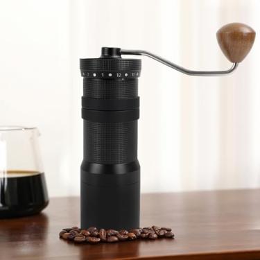 Imagem de Moedor de Café Manual com Regulagem Externa Preto, Compacto em Inox, Capacidade 40g