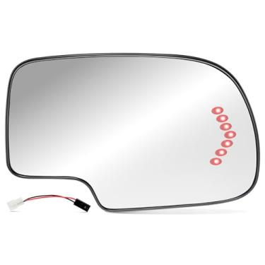 Imagem de BJSIA Substituição de vidro do espelho aquecido do lado do passageiro Fis 2003-2007 Chevy Silverado, Avalanche, Suburban, Tahoe, GMC Sierra, Yukon, Cadillac Escalade, Espelho retrovisor lateral