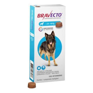 Imagem de Bravecto 1000mg 20 a 40 Kg Carrapato Antipulgas
