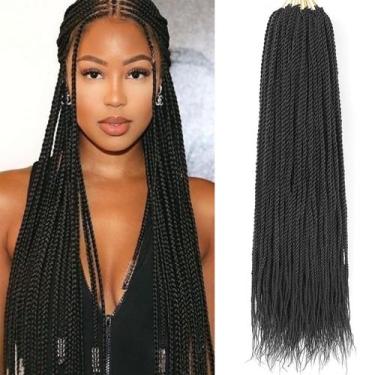 Imagem de Crochet Hair ZRQ Senegalese Twist de 24 polegadas para mulheres negras